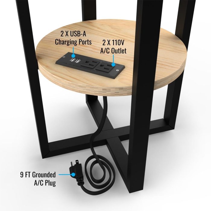 Cleveland Browns Side table with Charger - Image 5