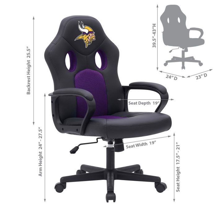 Minnesota Vikings Vision Game Chair - Image 3