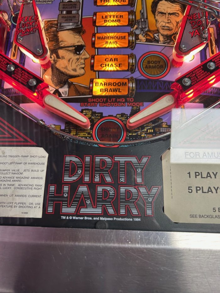 Dirty Harry Pinball - CLEAN - Image 5