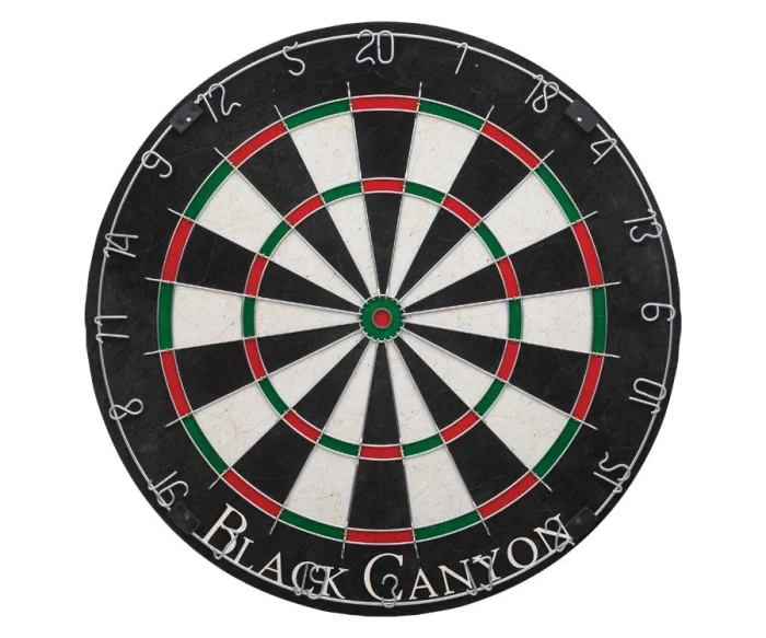 Black Canyon Sisal Fiber Bristle Dart Board with Round Wire - Image 2