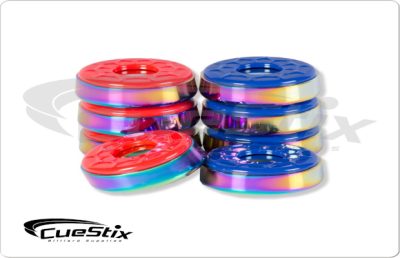 Shuffleboard Rainbow Titanium Top Weights Set