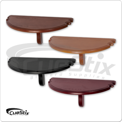 Half Moon Pool Cue Holder Shelf