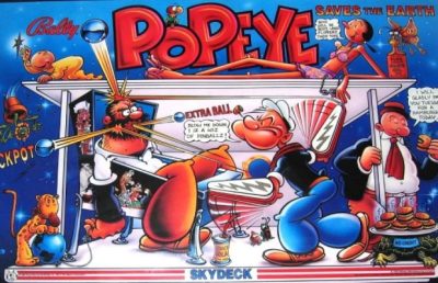 Popeye Saves The Earth Pinball