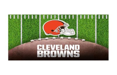 Cleveland Browns 5x7 Football Field Washable Area Rug