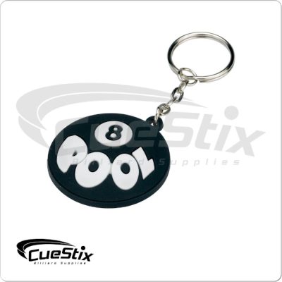 8 Ball Pool Rubber Key Chain