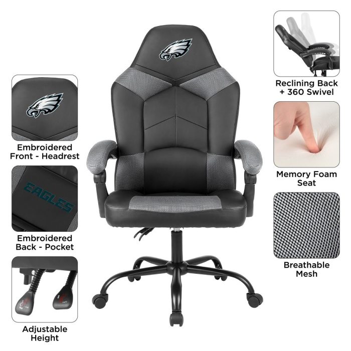 Philadelphia Eagles Oversized Office Chair - Image 4