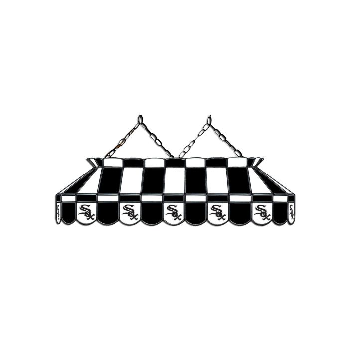 Chicago White Sox 40 inch Stained Glass Pool Table Lamp - Image 2