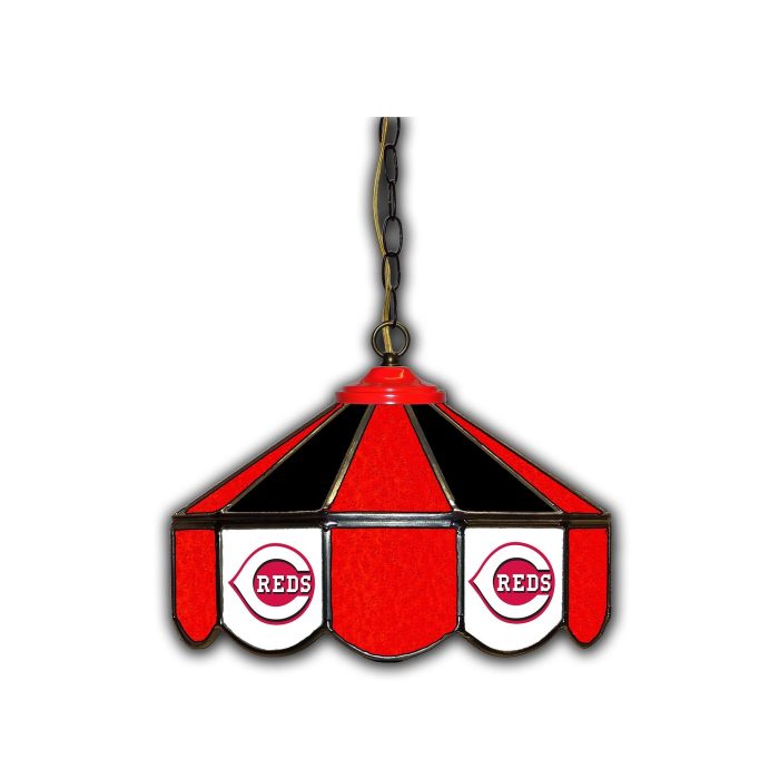 Cincinnati Reds 14 inch Stained Glass Pub Light - Image 2