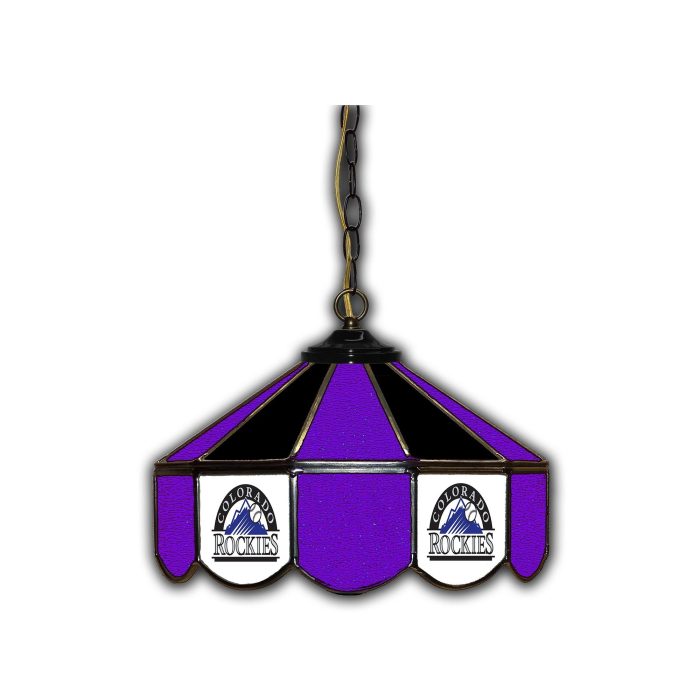 Colorado Rockies 14 inch Stained Glass Pub Light - Image 2