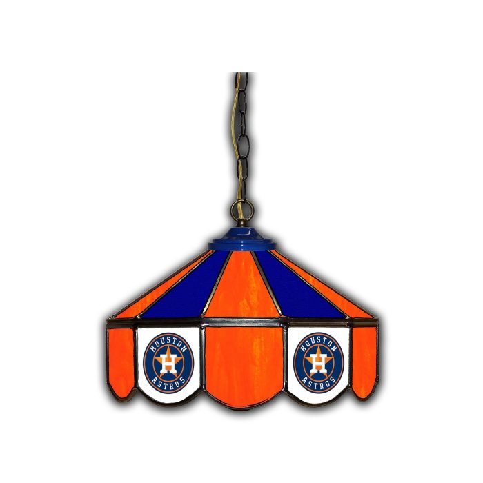 Houston Astros 14 inch Stained Glass Pub Light - Image 2