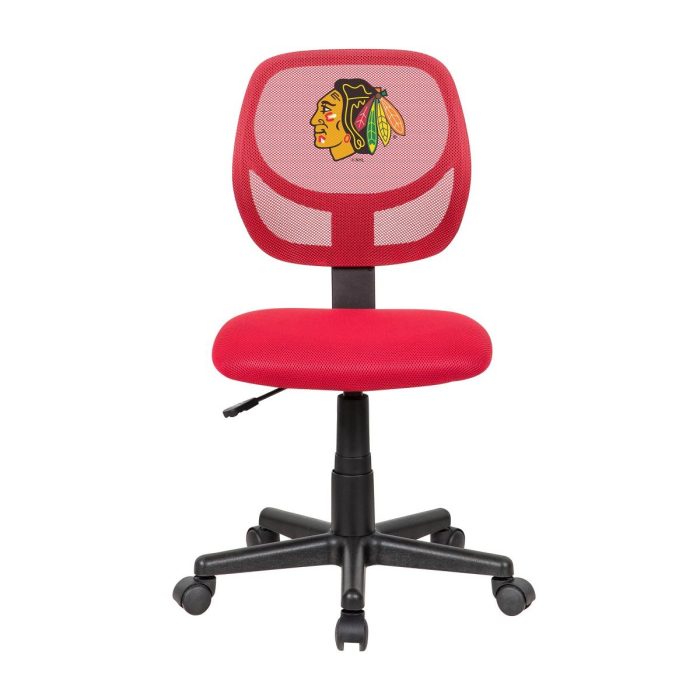 Chicago Blackhawks Red Task Chair - Image 2