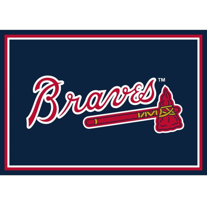 Atlanta Braves 3x4 Area Rug - Image 2