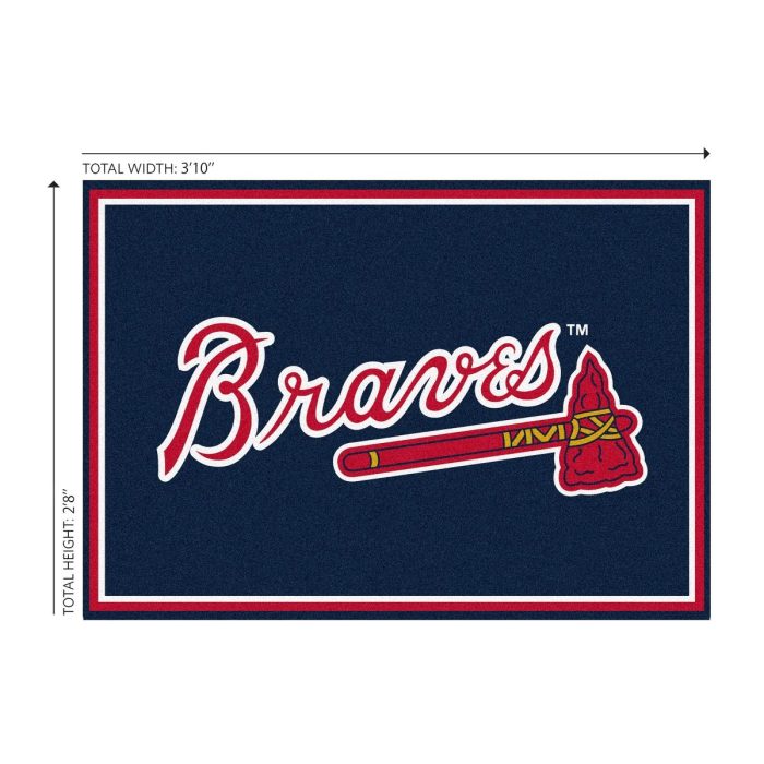 Atlanta Braves 3x4 Area Rug - Image 3