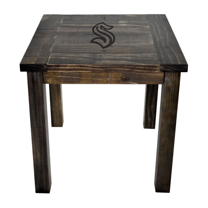 Seattle Kraken Reclaimed Side Table - Image 3