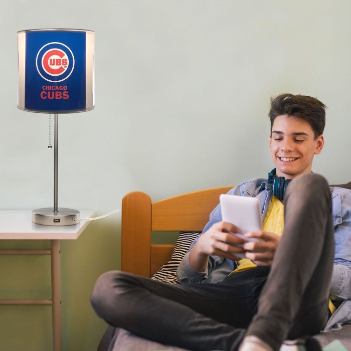 Chicago Cubs Chrome Lamp - Image 5