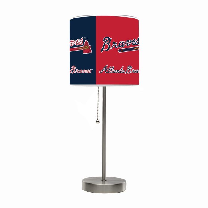 Atlanta Braves Chrome Lamp - Image 2