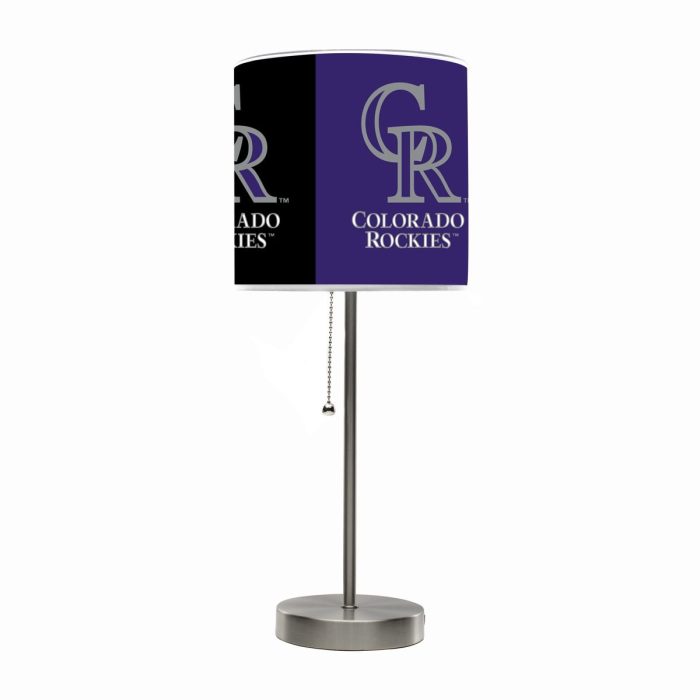 Colorado Rockies Chrome Lamp - Image 2