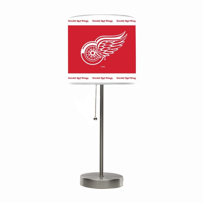 Detroit Red Wings Chrome Lamp - Image 2