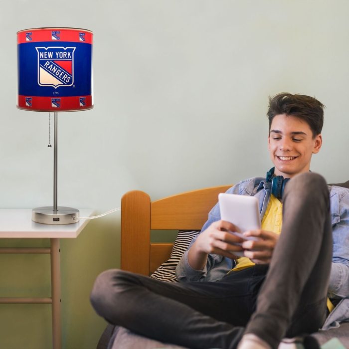 New York Rangers Chrome Lamp - Image 6