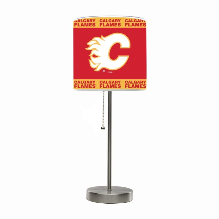Calgary Flames Chrome Lamp - Image 2