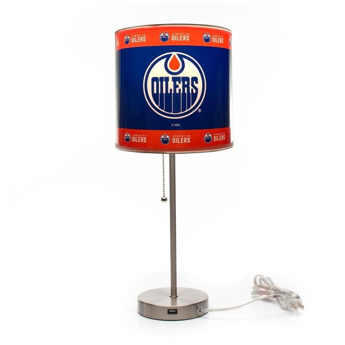 Edmonton Oilers Chrome Lamp - Image 2