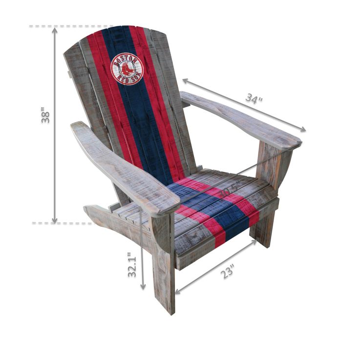 Boston Red Sox Wood Adirondack Chair - Image 3