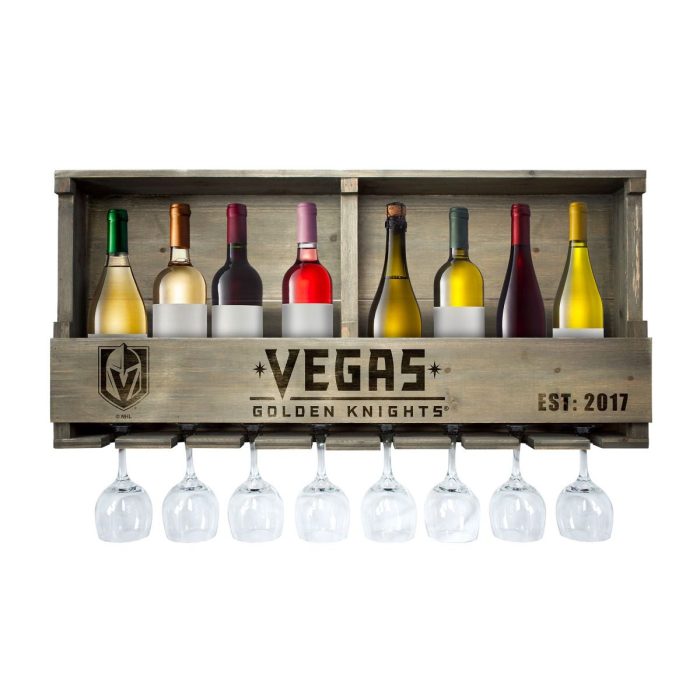 Vegas Golden Knights Reclaimed Wood Bar Shelf - Image 2