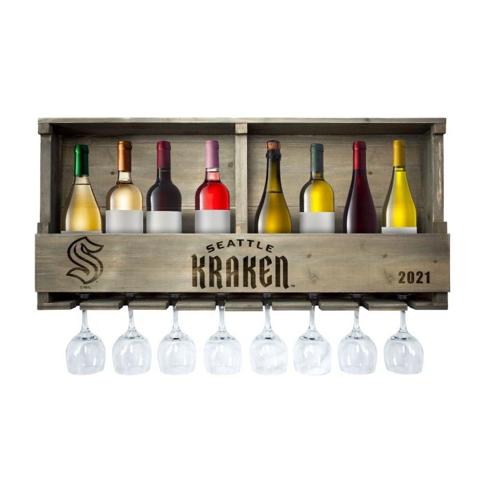 Seattle Kraken Reclaimed Wood Bar Shelf - Image 2