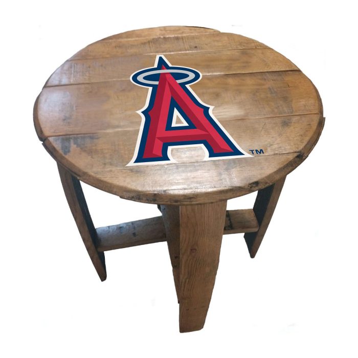 Los Angeles Angels Oak Barrel Table - Image 2