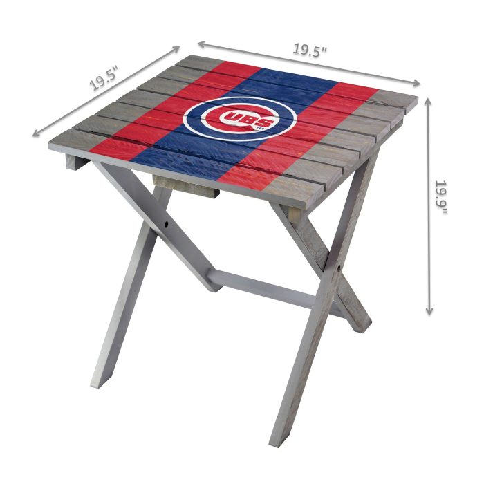 Chicago Cubs Folding Adirondack Table - Image 3