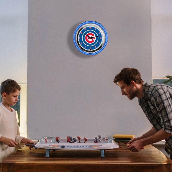 Chicago Cubs 14 inch Neon Clock - Image 5