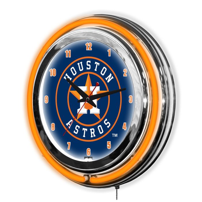 Houston Astros 14 inch Neon Clock - Image 3