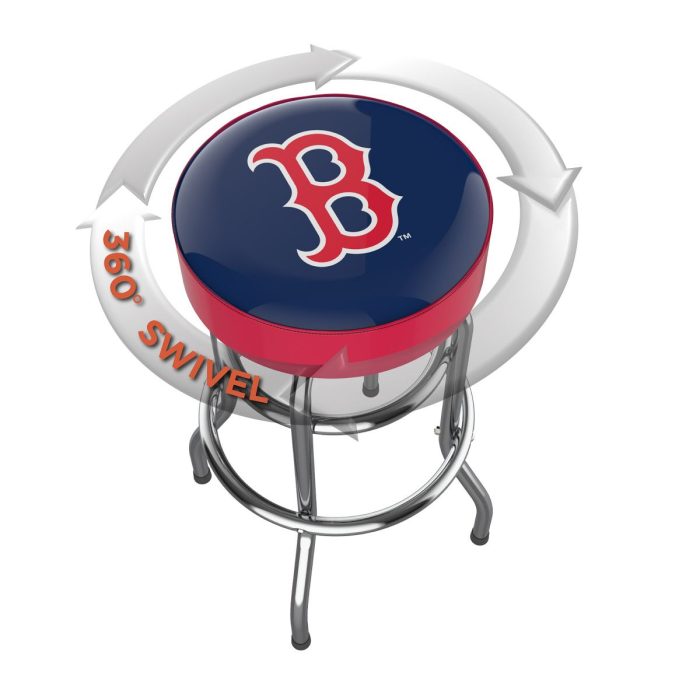 Boston Red Sox Chrome Bar Stool - Image 3