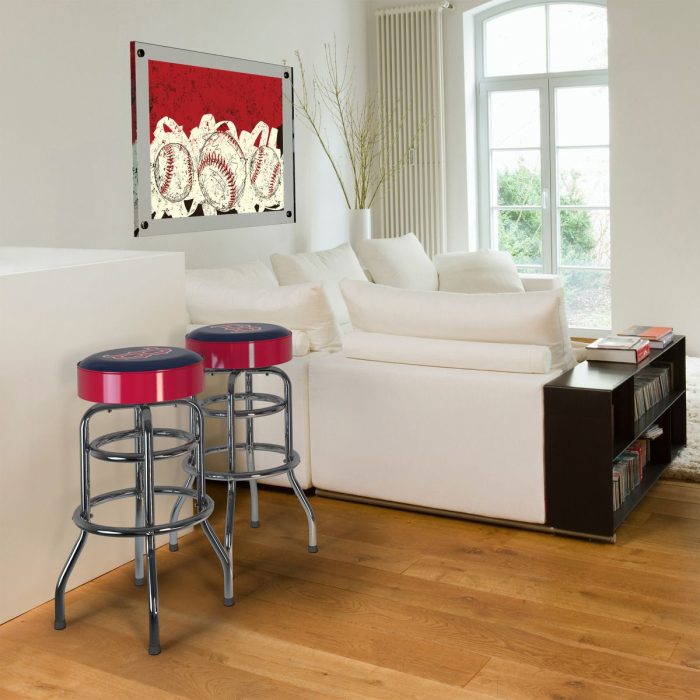 Boston Red Sox Chrome Bar Stool - Image 6