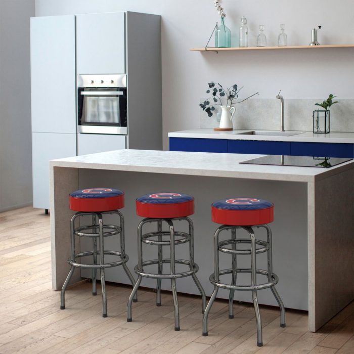 Chicago Cubs Chrome Bar Stool - Image 6