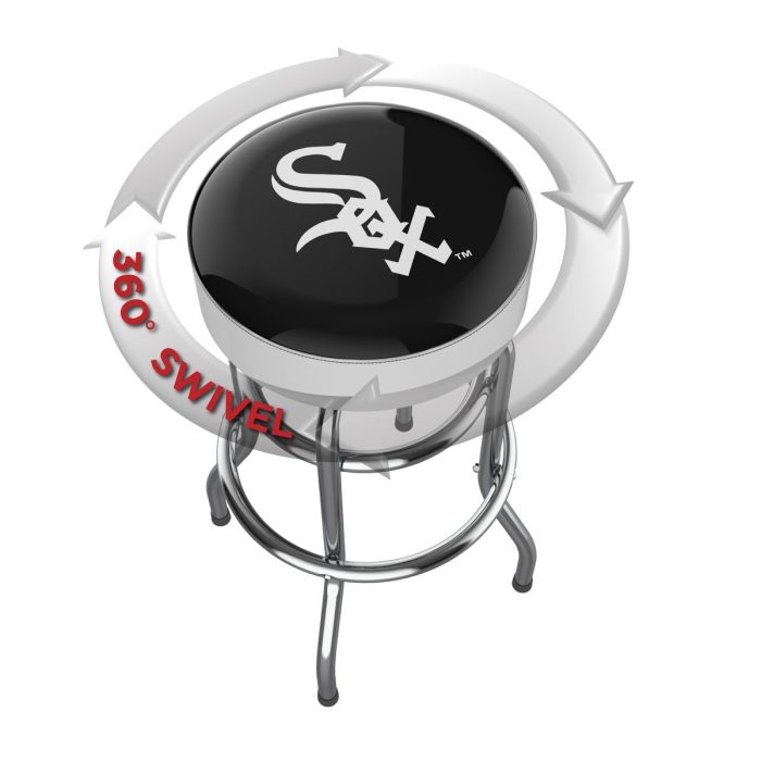 Chicago White Sox Chrome Bar Stool - Image 3