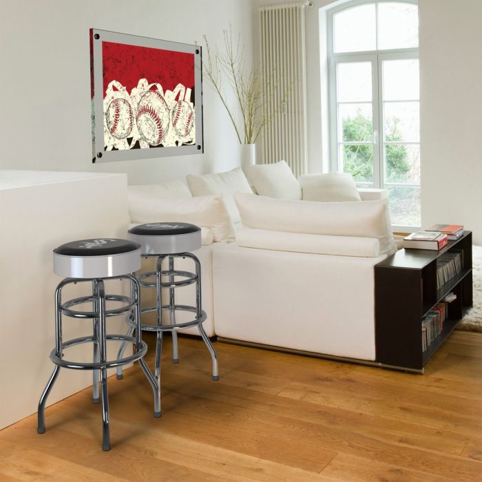 Chicago White Sox Chrome Bar Stool - Image 6