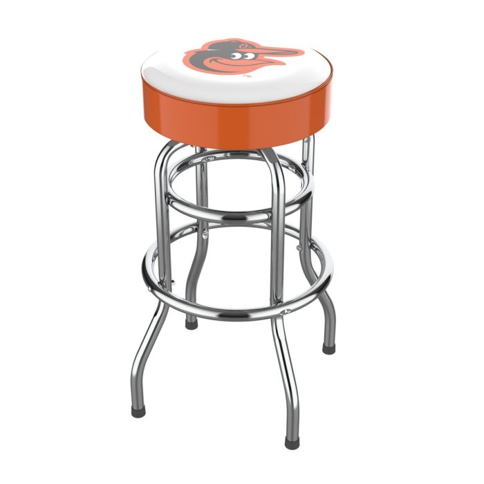 Baltimore Orioles Chrome Bar Stool - Image 2