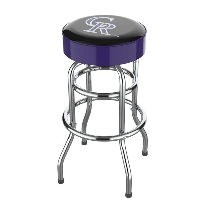 Colorado Rockies Chrome Bar Stool - Image 2