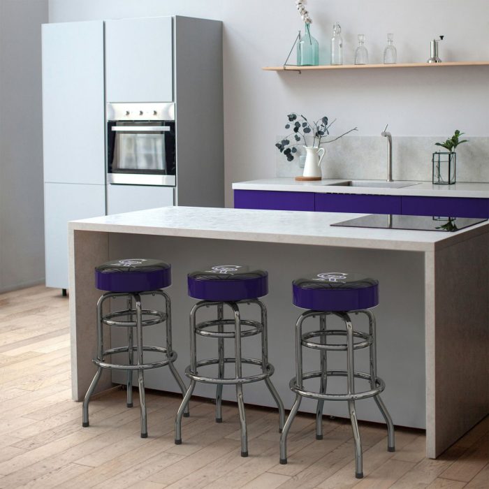 Colorado Rockies Chrome Bar Stool - Image 7