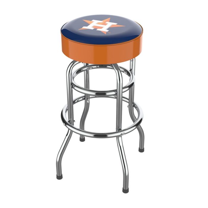 Houston Astros Chrome Bar Stool - Image 2