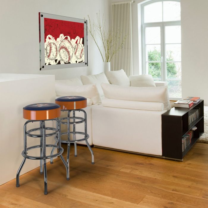 Houston Astros Chrome Bar Stool - Image 6