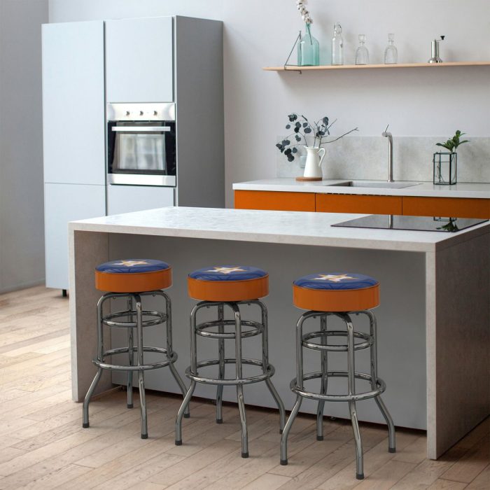 Houston Astros Chrome Bar Stool - Image 7