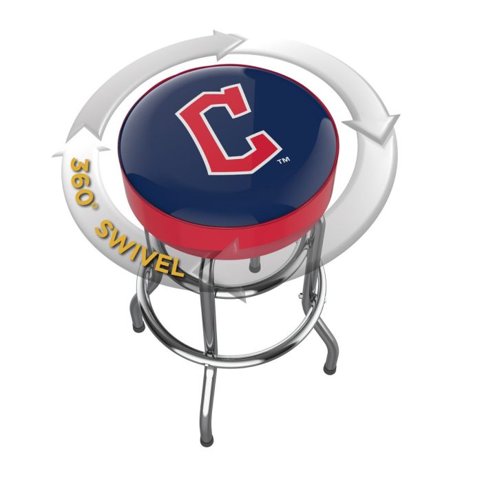 Cleveland Guardians Chrome Bar Stool - Image 3