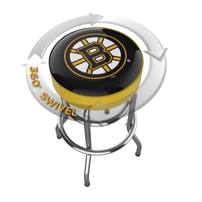 Boston Bruins Chrome Bar Stool - Image 3