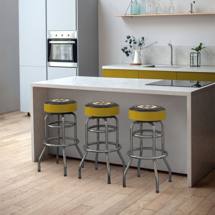 Boston Bruins Chrome Bar Stool - Image 6