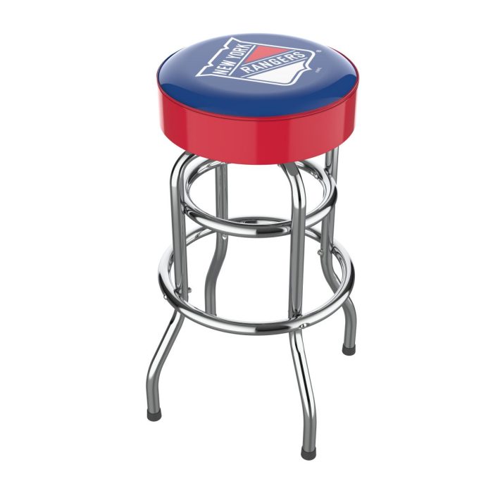 New York Rangers Chrome Bar Stool - Image 2