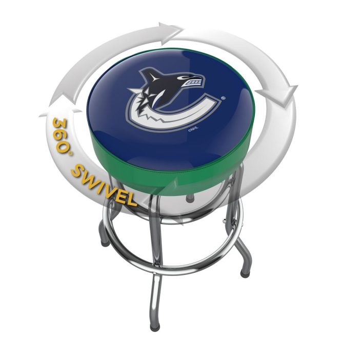 Vancouver Canucks Chrome Bar Stool - Image 3