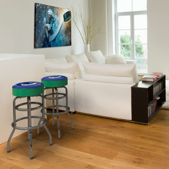 Vancouver Canucks Chrome Bar Stool - Image 5