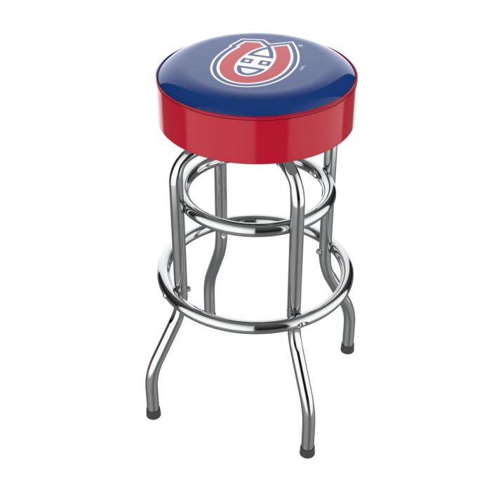 Montreal Canadiens Chrome Bar Stool - Image 2